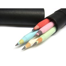 [연필/지우개]제브라 5본입 검정 원통세트